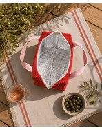 Sac isotherme Ice cube S, "Velours" Cerise