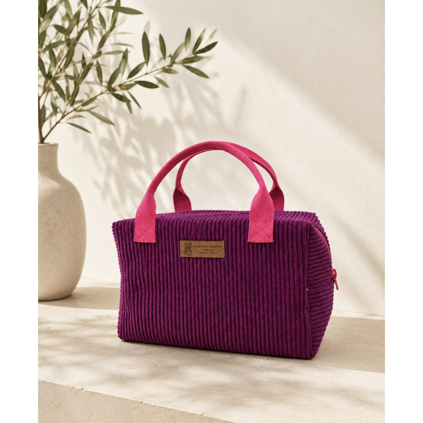Sac isotherme Ice cube S, "Velours" Prune