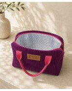 Sac isotherme Ice cube S, "Velours" Prune