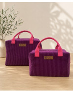 Sac isotherme Ice cube M, "Velours" Prune