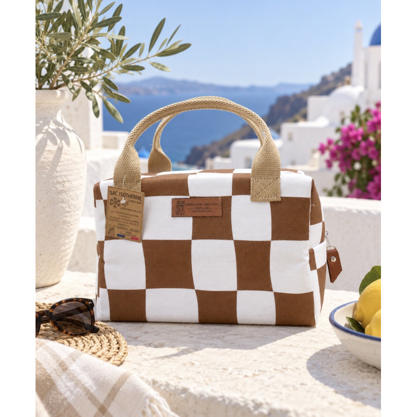 Sac isotherme Ice cube S, "Santorin", camel