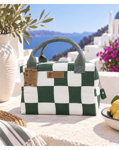 Sac isotherme Ice cube S, "Santorin", vert