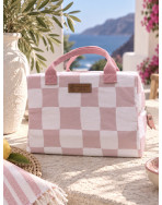 Sac isotherme Ice cube M, "Santorin", rose
