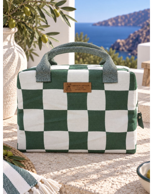 Sac isotherme Ice cube M, "Santorin", Vert