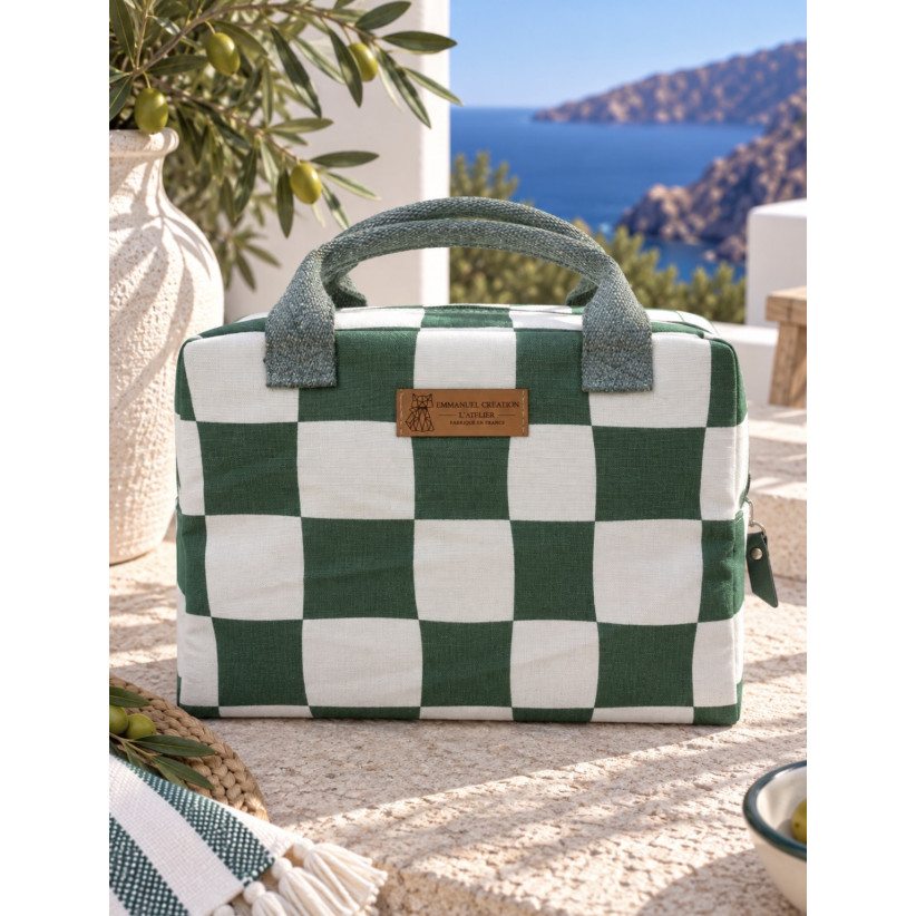 Sac isotherme Ice cube M, "Santorin", Vert