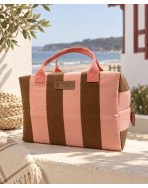 Sac isotherme Ice cube M, "Hendaye", Rose - camel
