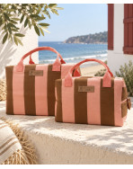 Sac isotherme Ice cube M, "Hendaye", Rose - camel