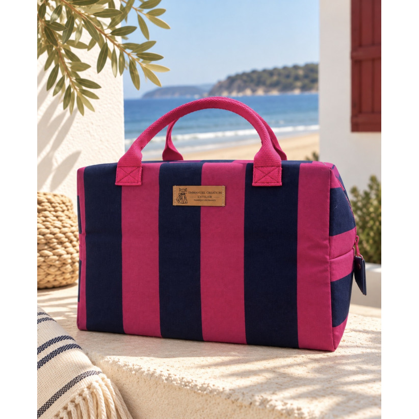 Sac isotherme Ice cube M, "Hendaye", Prune - Marine