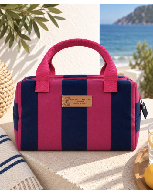 Sac isotherme Ice cube S, "Hendaye", Prune - Marine