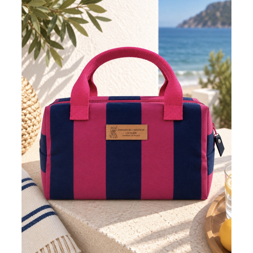 Sac isotherme Ice cube S, "Hendaye", Prune - Marine