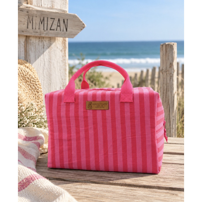 Sac isotherme Ice cube M, "Mimizan", Rose