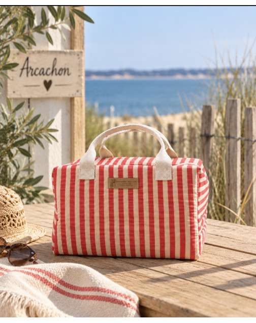 Sac isotherme Ice cube S, "Arcachon", Rouge