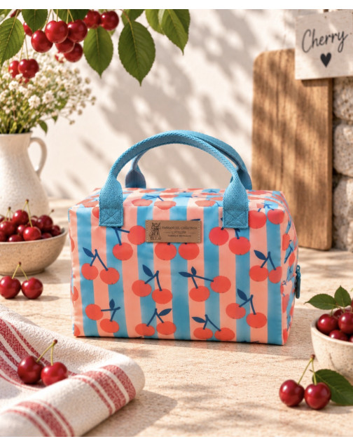 Sac isotherme Ice cube S, "Cherry Chérie"
