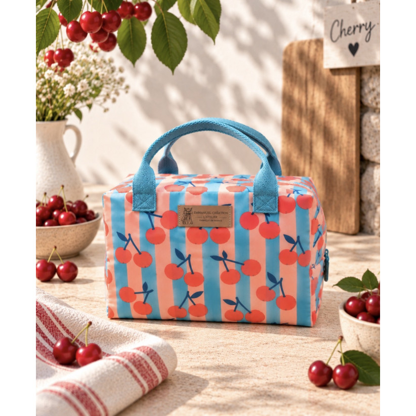 Sac isotherme Ice cube S, "Cherry Chérie"