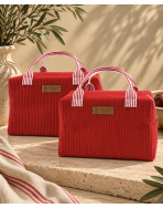 Sac isotherme Ice cube S, "Velours" Cerise