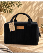 Sac isotherme Ice cube S, "Velours côtelé" noir