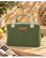 Sac isotherme Ice cube S, "Velours côtelé" kaki