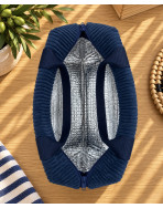 Sac isotherme Ice cube S, "Velours côtelé" marine