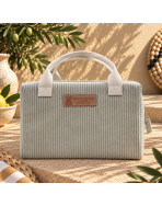 Sac isotherme Ice cube S, "Velours côtelé" taupe