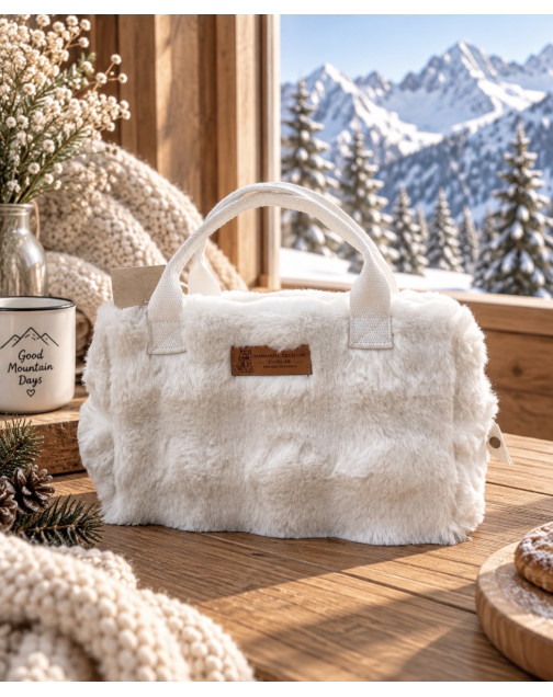 Sac isotherme Ice cube S, "Bubble" blanc