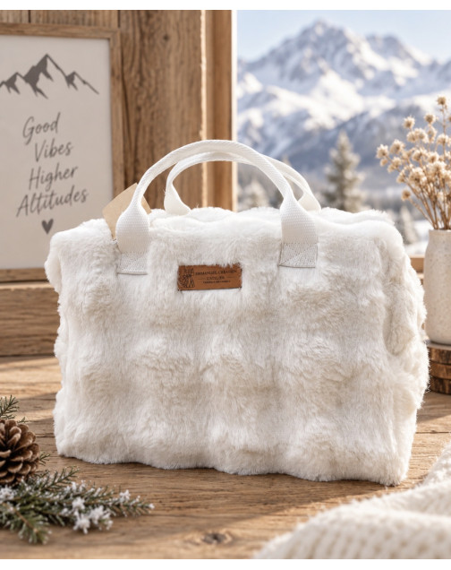 Sac isotherme ice cube M, "Bubble" blanc