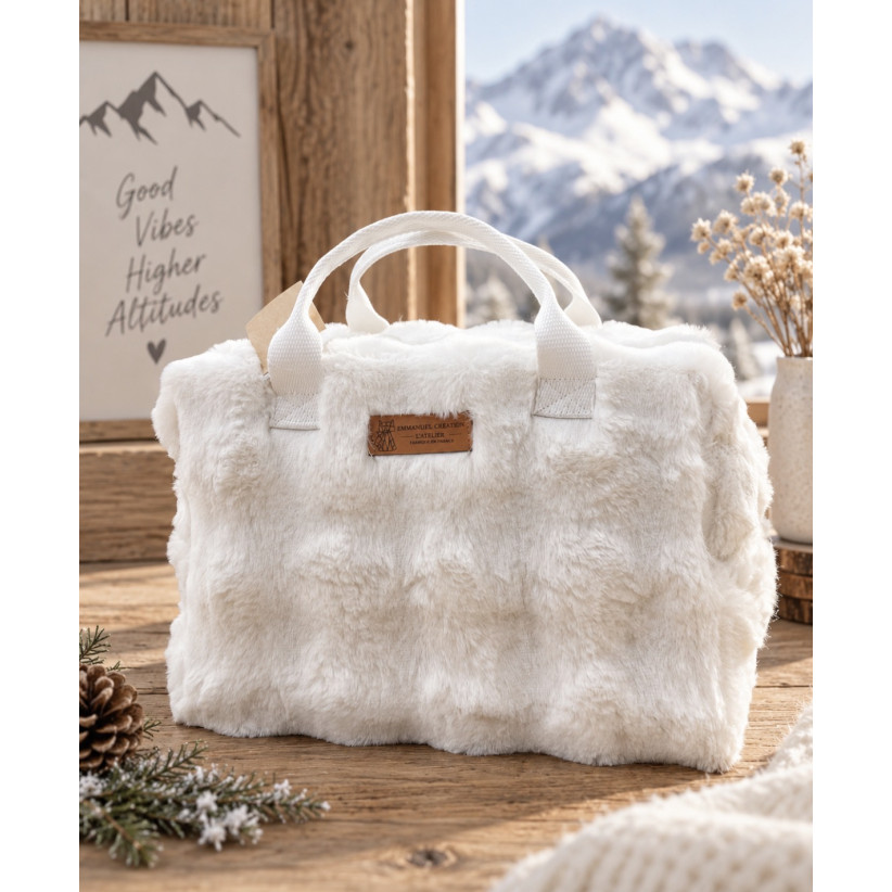 Sac isotherme ice cube M, "Bubble" blanc