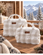 Sac isotherme ice cube M, "Bubble" blanc