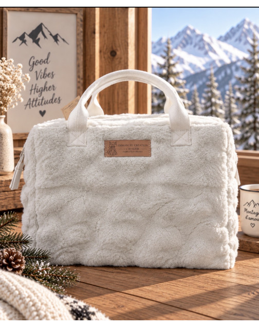 Sac isotherme Ice cube M, "Bubble" taupe