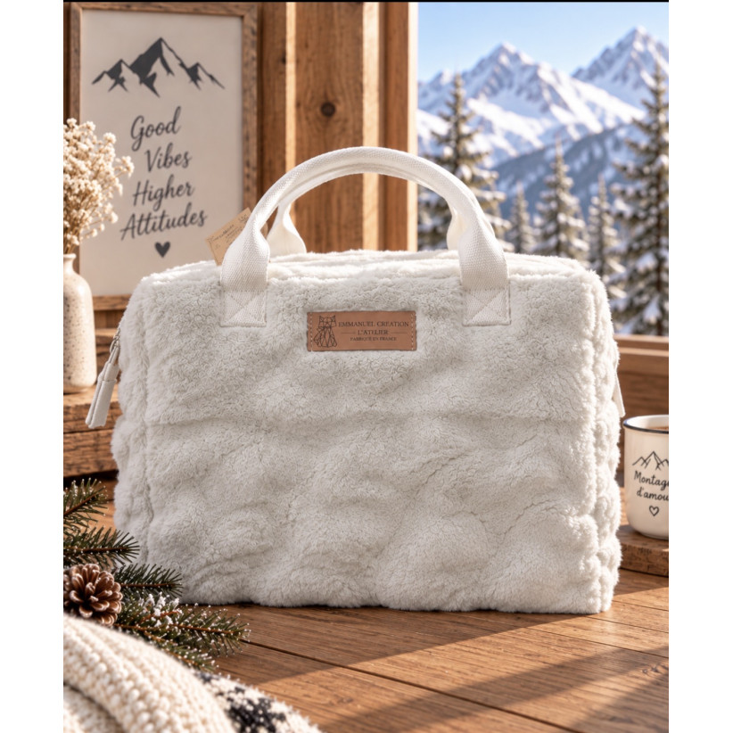 Sac isotherme Ice cube M, "Bubble" taupe