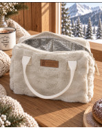 Sac isotherme Ice cube S, "Bubble" taupe