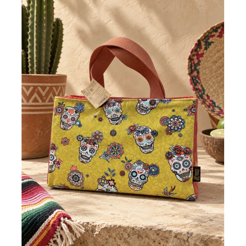 Sac isotherme S, "Calaveras moutarde"