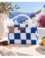 Sac isotherme Ice cube S, "Santorin", bleu