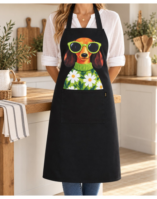 Tablier de cuisine," Bernard", couleur noir