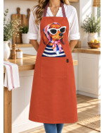 Tablier de cuisine," Jannette", terra