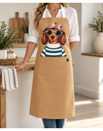 Tablier de cuisine," Jean Marie", camel