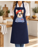 Tablier de cuisine," Serge ", marine
