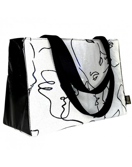 Sac repas isotherme, "Kiss blanc", taille M