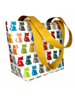 Sac nomade isotherme, "Chat pop blanc"