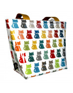 Sac isotherme nomade, "Chat pop blanc"