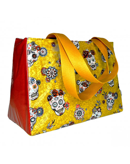 Sac repas isotherme, "Calaveras moutarde", taille M