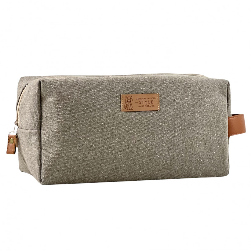 Trousse nomade M, "Vercors" taupe