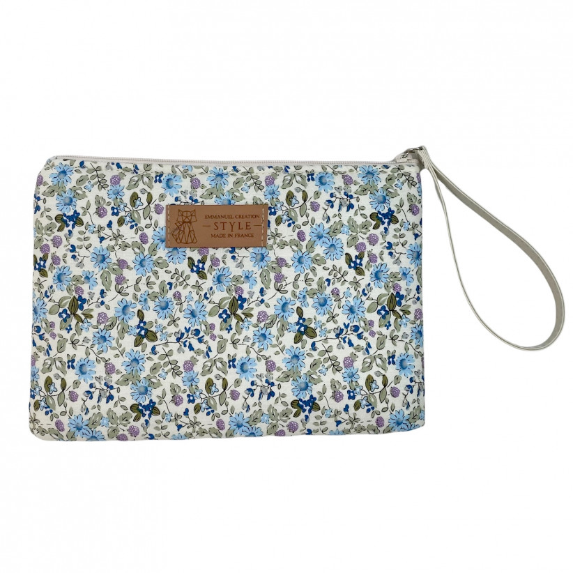 Pochette M, "Louise" bleu