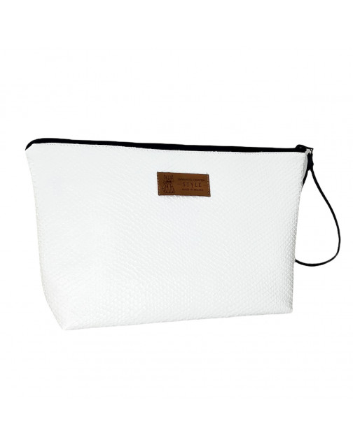 Trousse de voyage, "Ecaille blanc"