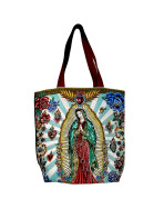 Sac cabas jacquard jacquard, "Guadalup vert"