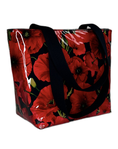 Sac isotherme nomade, "Coquelicot marine"