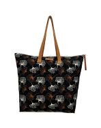 Sac cabas maxi Lucette, "Ginco noir"
