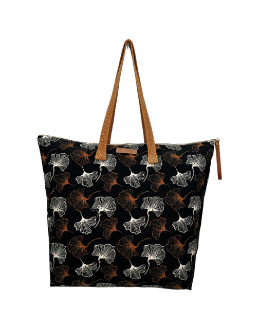 Sac cabas maxi Lucette, "Ginco noir"
