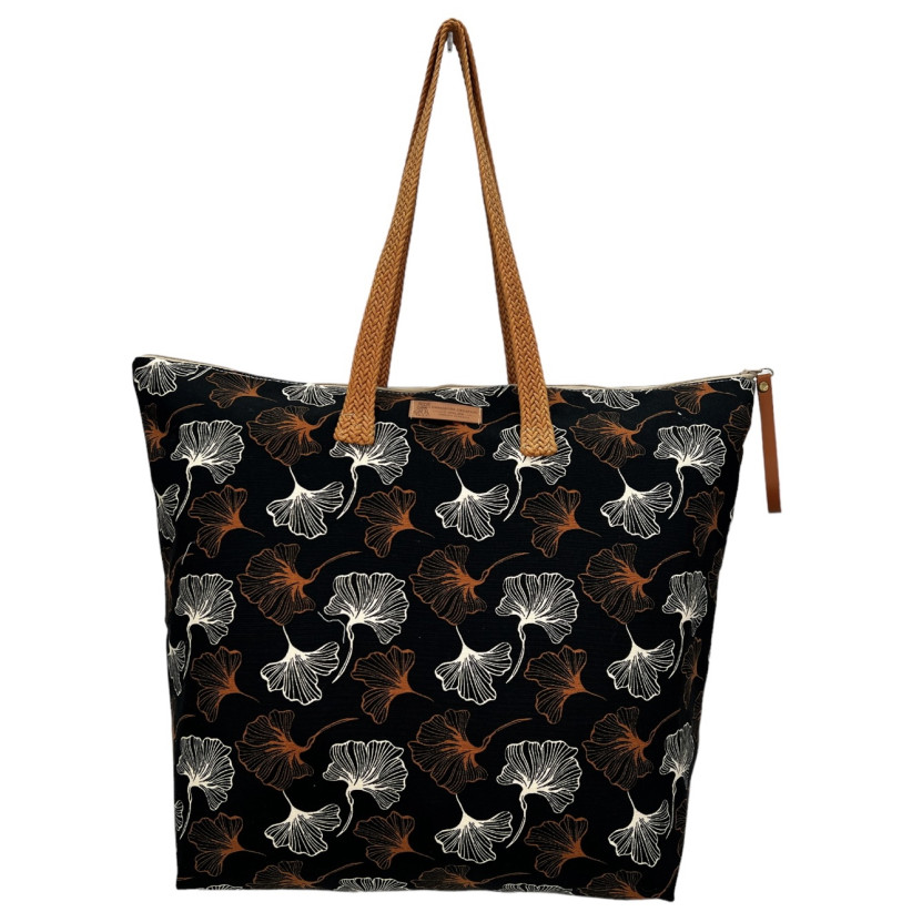 Sac cabas maxi Lucette, "Ginco noir"