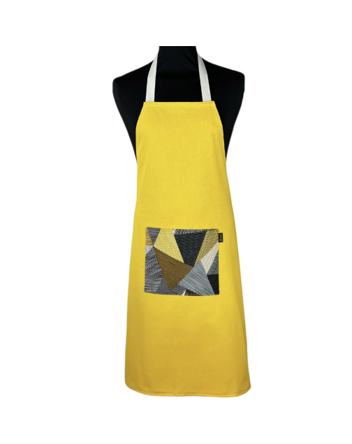 Tablier de cuisine, "Jaune", personnalisable