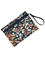 Pochette M, "Marguerite" marine